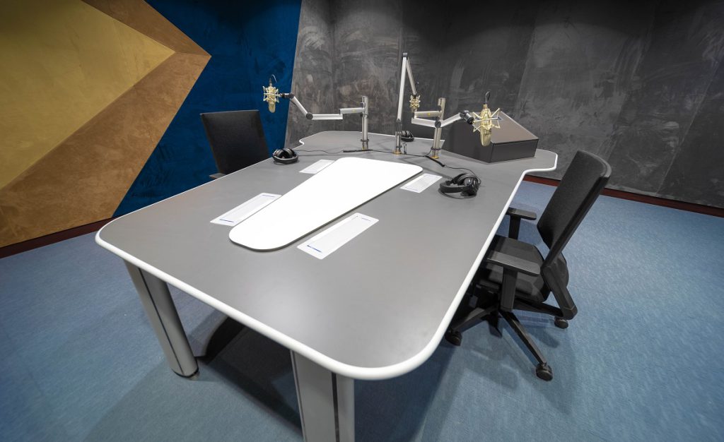 Radio studio room