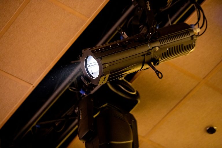 Performance space lighting and AV